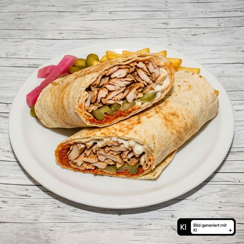 Hähnchen Schawarma Sandwich Double